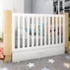 Babybett Hoppa 140x70 zum Kinderbett umbaubar mit Bettkasten