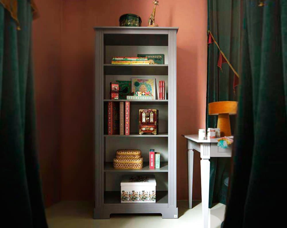 Bücherregal Babyzimmer Traum Gute Nacht in Grau bei Zimmeria.de