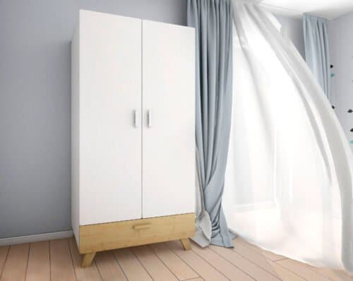 Kleiderschrank Babyzimmer Hoppa Weiss bei Zimmeria.de