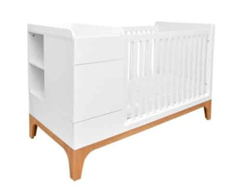 Babybett CityLife 120×70 cm zum Juniorbett 160×70 cm und Schreibtisch umrüstbar