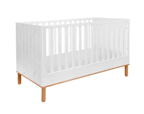 Babybett Botanic 140x70 Mattweiss zum Sofabett umbaubar