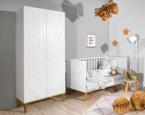 Kleiderschrank Baby- & Kinderzimmer Botanic Mattweiss bei Zimmeria.de