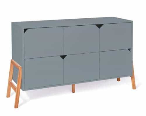 Kommode Babyzimmer Lotta 6er in Grau bei Zimmeria.de