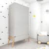 Kleiderschrank Baby- & Kinderzimmer Lotta in Grau bei Zimmeria.de
