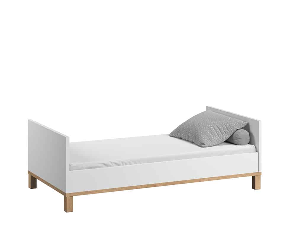 Kinderbett Altitude 140x70 in Weiß umgerüstet zum Juniorbett