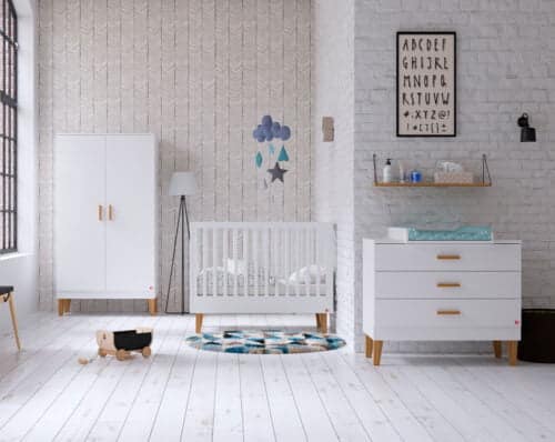Babyzimmer Lounge in Weiss & Eiche 3-teilig bei Zimmeria.de