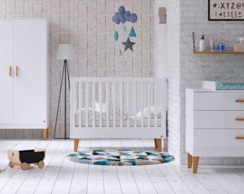 Babyzimmer Lounge in Weiss & Eiche 3-teilig bei Zimmeria.de