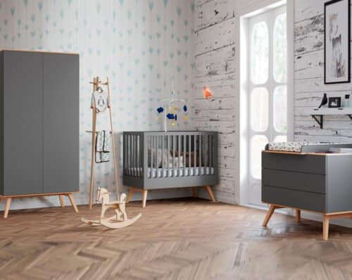 Babyzimmer-Set Nature Baby in Grau mit Eiche bei Zimmeria.de