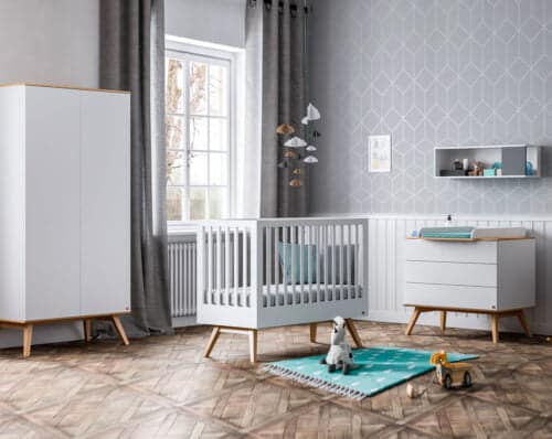 Babyzimmer-Set Nature Baby in Weiß mit Eiche