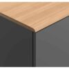 Kleiderschrank Nature Baby in Grau mit Eiche in Detail