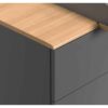Kommode Nature Baby in Grau mit Eiche in Detail