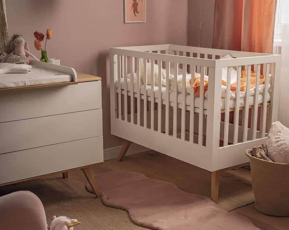 Babyzimmer-Set Nature Baby in Weiß mit Eiche Lifestyle