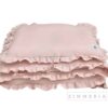 3erSet Babyausstatung Bettrock Bettzeug Rollkissen in rosa Leine bei Zimmeria.de