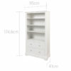 Bücherregal Mary in Weiss bei Zimmeria.de
