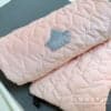 Babybettzeug aus rosa Velvet von Zimmeria.de