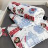 9er Baby-Erstausstattung-Set Bettnestchen, Bettzeug, Kopfkissen, Bettorganizer, Velvet-Decke, 2 Girlanden, Bettlaken von Zimmeria.de