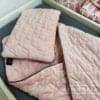 Babybettzeug aus rosa Velvet von Zimmeria.de
